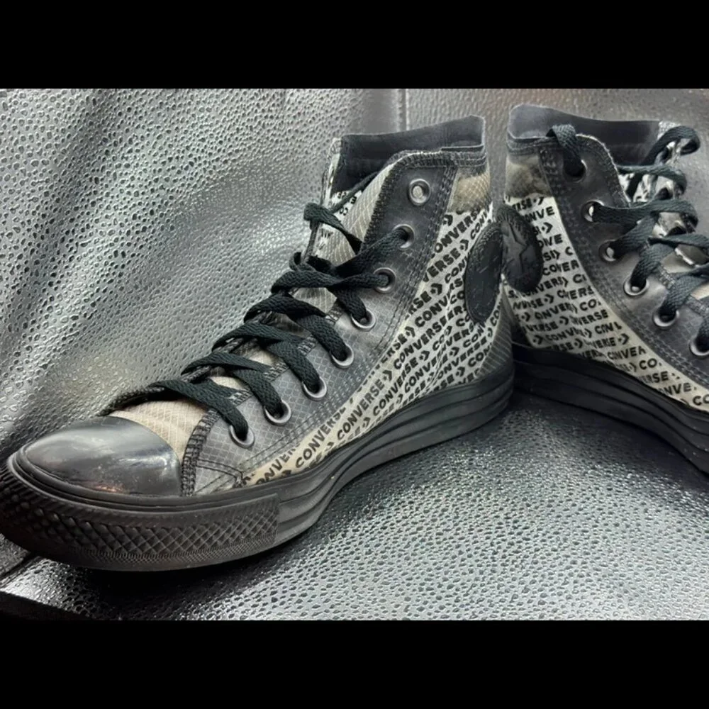 Size 8 - Converse Chuck Taylor All Star High Translucent‎ Black Sneakers 65668C - Picture 2 of 11